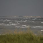 Stürmischer Wind Strand Blavand Dänemark Nordsee